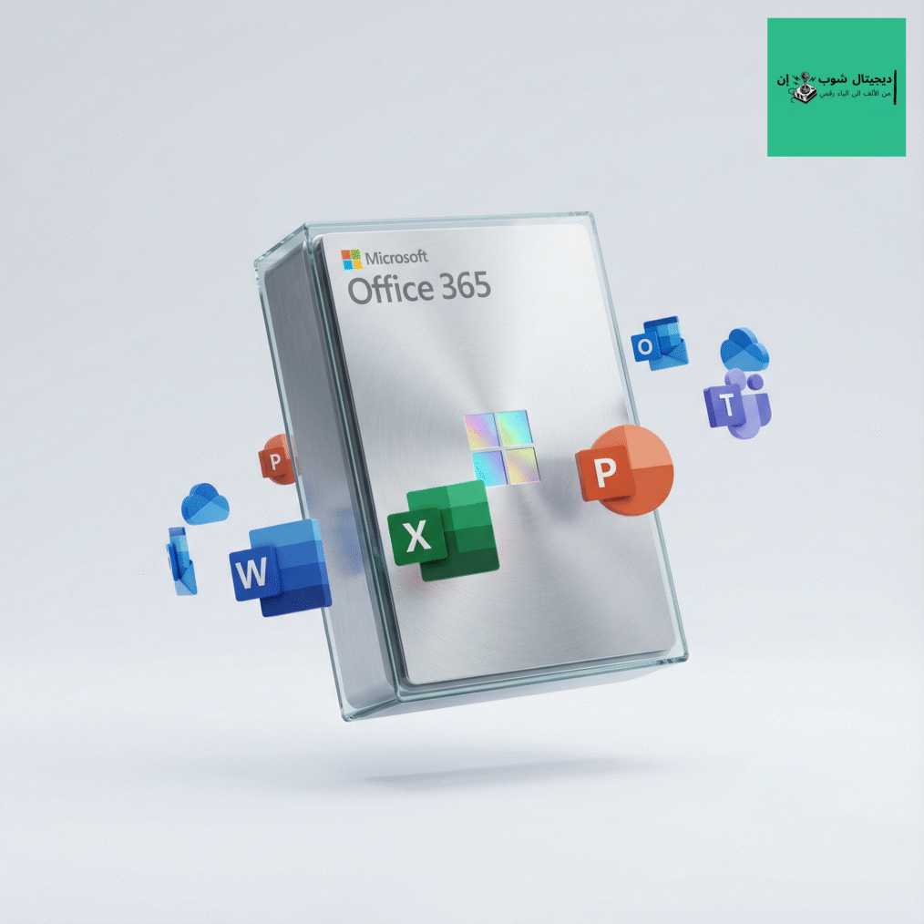تفعيل مايكروسوفت أوفيس 365 أصلي لـ 15 جهاز - حزمة الإنتاجية الكاملة - ديجيتال شوب إن